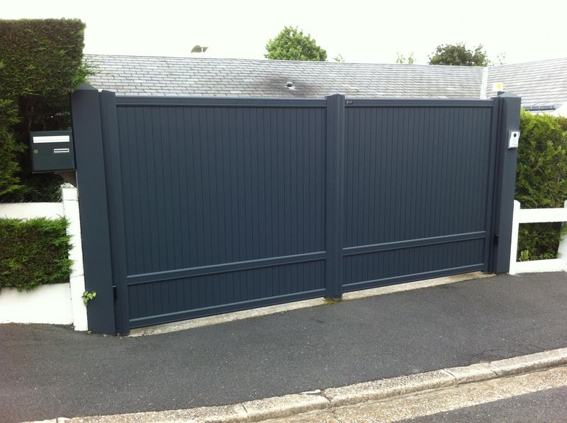 Portail aluminium, spécial bord de mer,  vente et installation, proche Sainte Adresse 76310