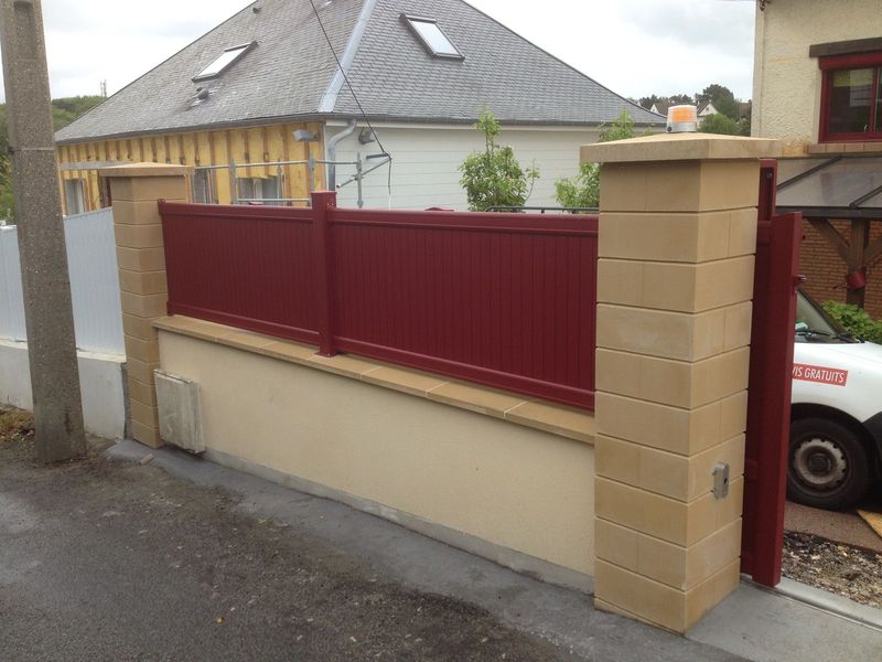 Pose de portail coulissant à Sainte Adresse par la SHM le havre 76