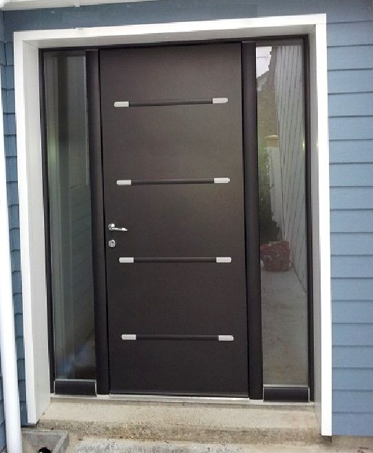 Porte d'entrée installée par SHM Le Havre, porche de Honfleur, 14